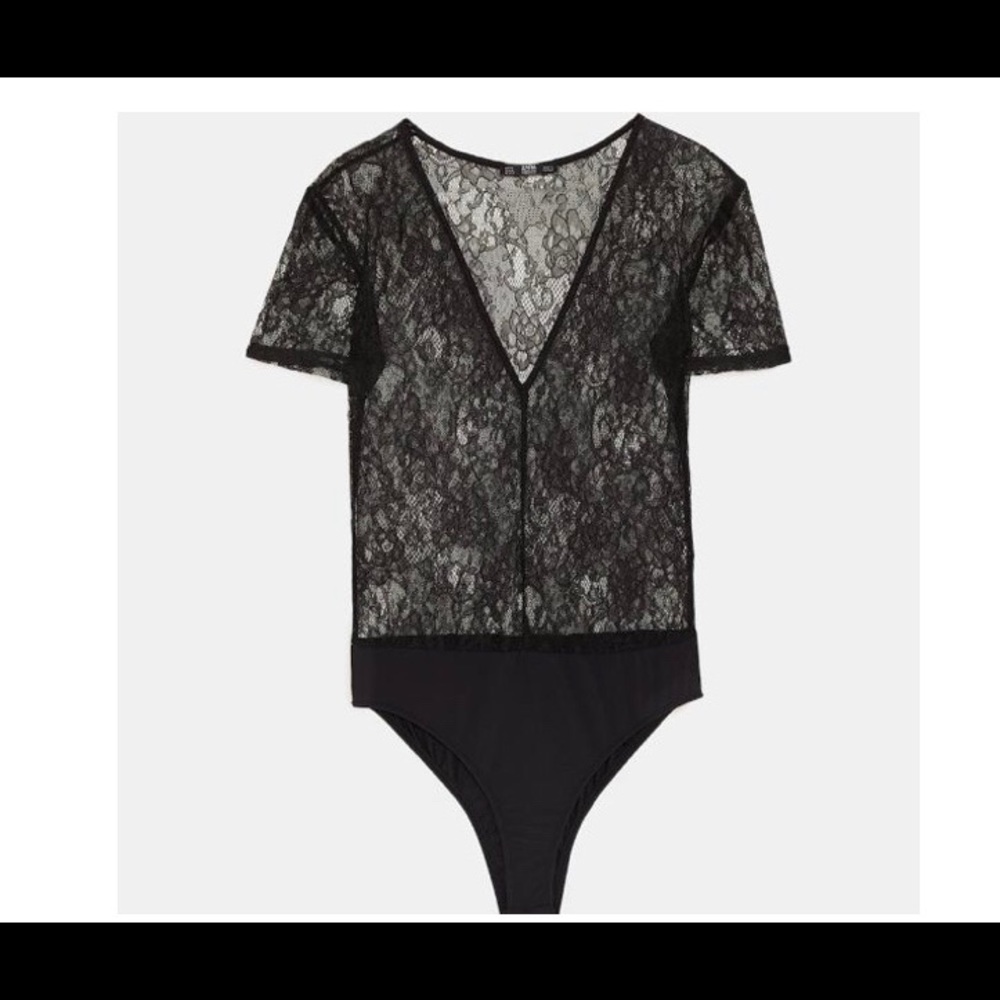 Zara “special garment" lace bodysuit